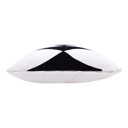 20" Black and White Throw Pillow HomeRoots