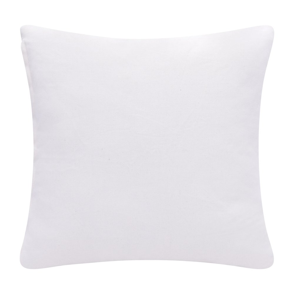 20" X 20" Blue And White 100% Cotton Diamond Zippered Pillow — view 5
