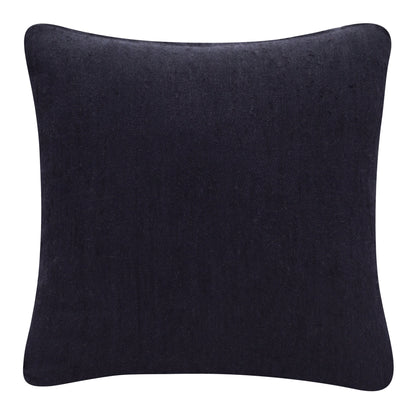 20" X 20" Black Linen Zippered Pillow FurniFindUSA