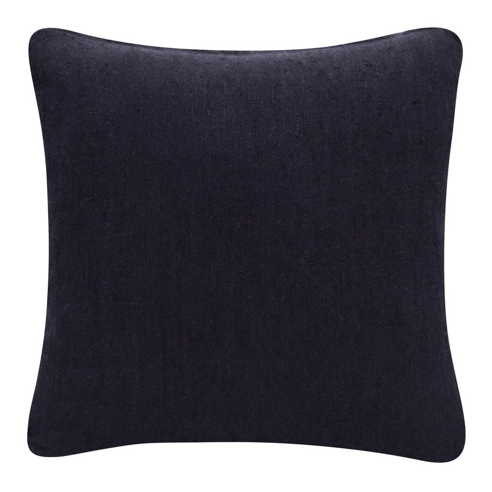 20" X 20" Black Linen Zippered Pillow HomeRoots