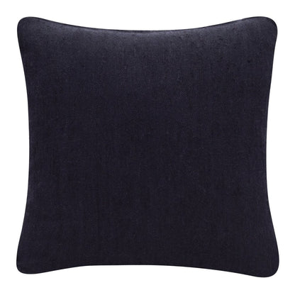 20" X 20" Black Linen Zippered Pillow HomeRoots