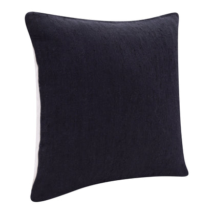 20" X 20" Black Linen Zippered Pillow FurniFindUSA