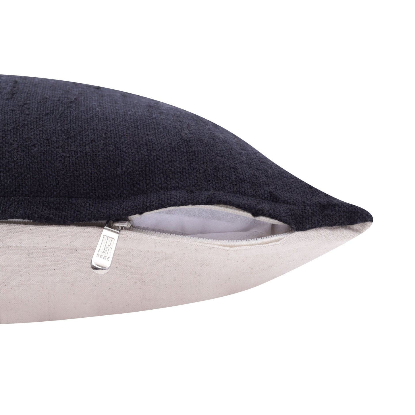 20" X 20" Black Linen Zippered Pillow FurniFindUSA