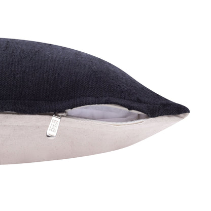 20" X 20" Black Linen Zippered Pillow FurniFindUSA