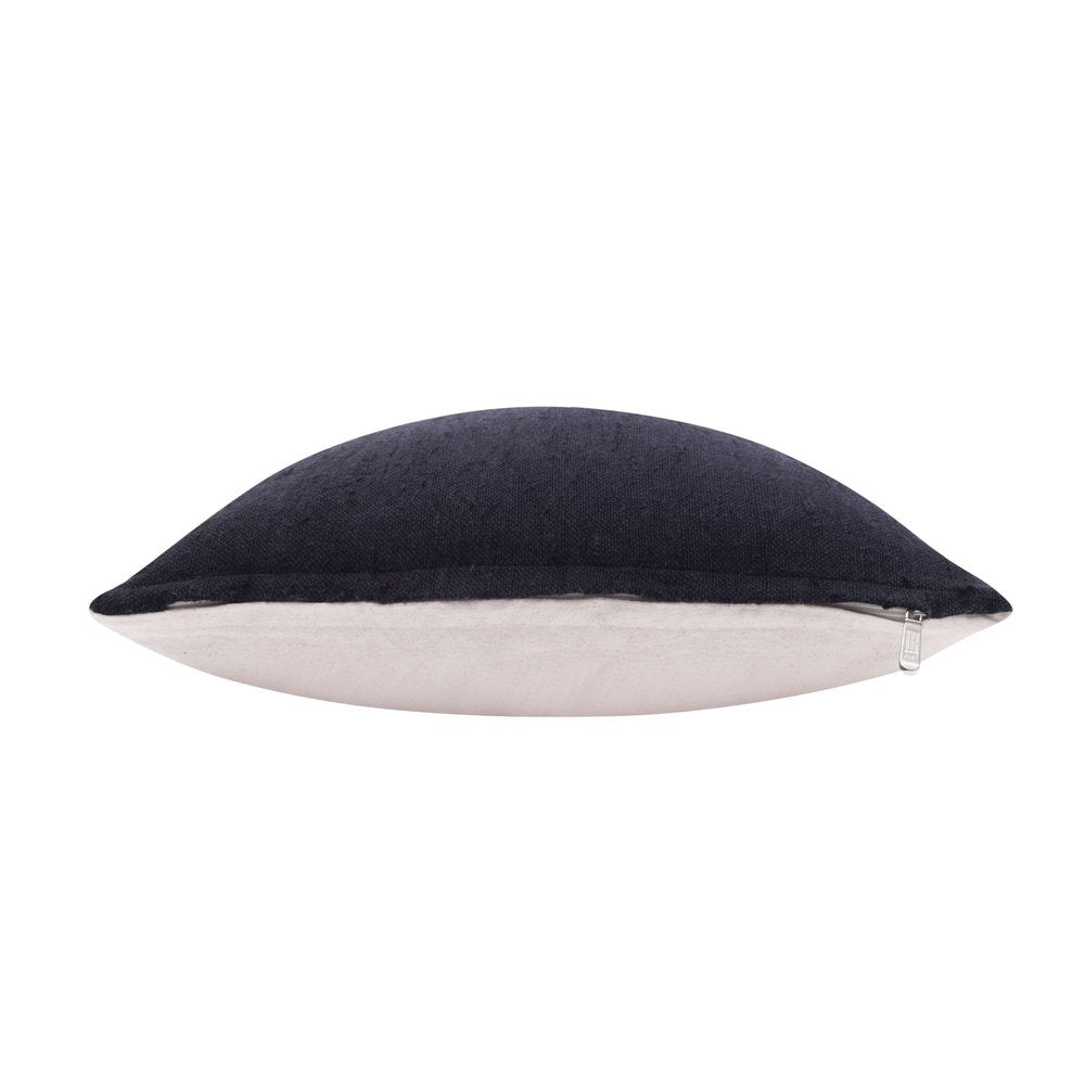 20" X 20" Black Linen Zippered Pillow — view 4