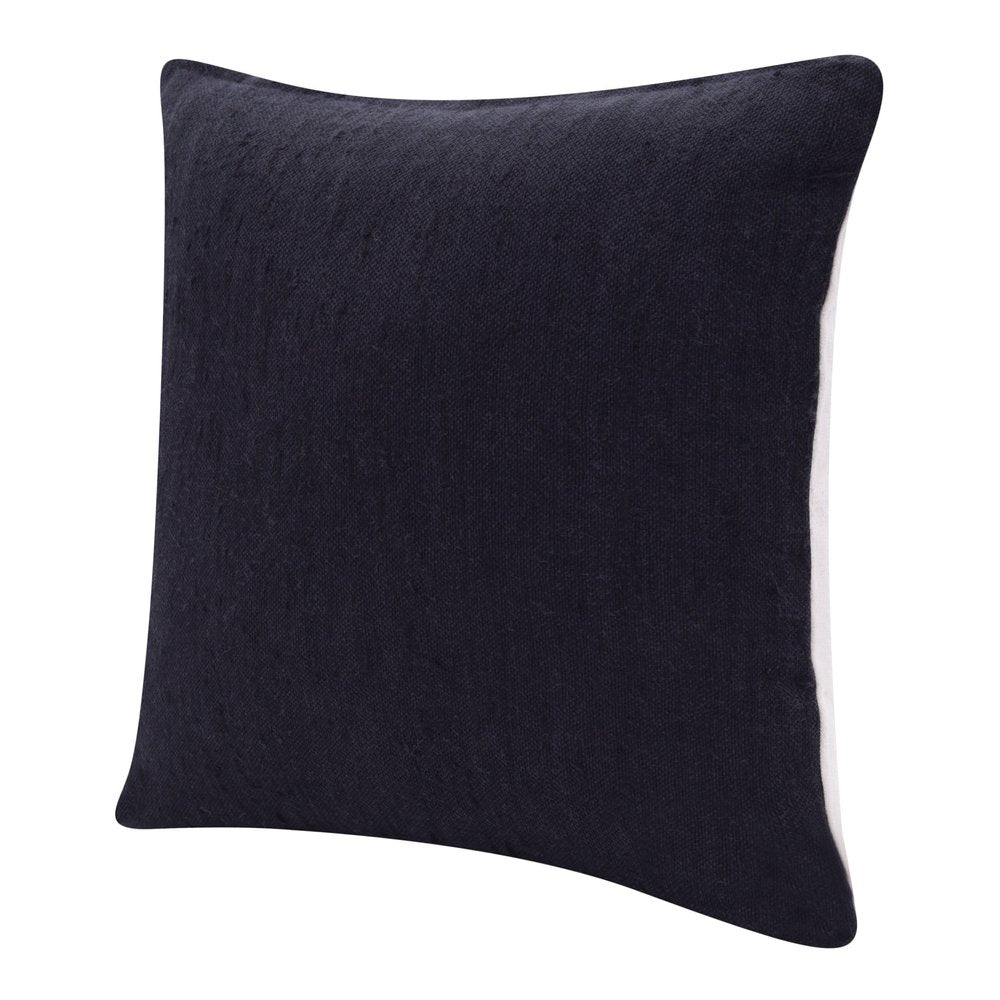 20" X 20" Black Linen Zippered Pillow HomeRoots