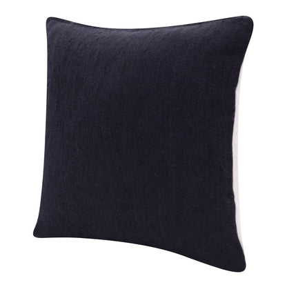 20" X 20" Black Linen Zippered Pillow HomeRoots