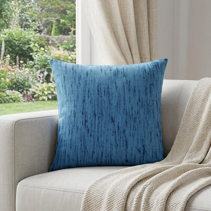 20" X 20" Ocean Blue Linen Zippered Pillow HomeRoots