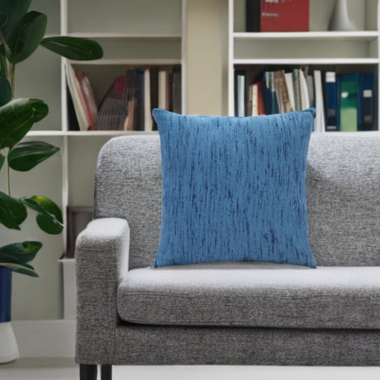20" X 20" Ocean Blue Linen Zippered Pillow FurniFindUSA