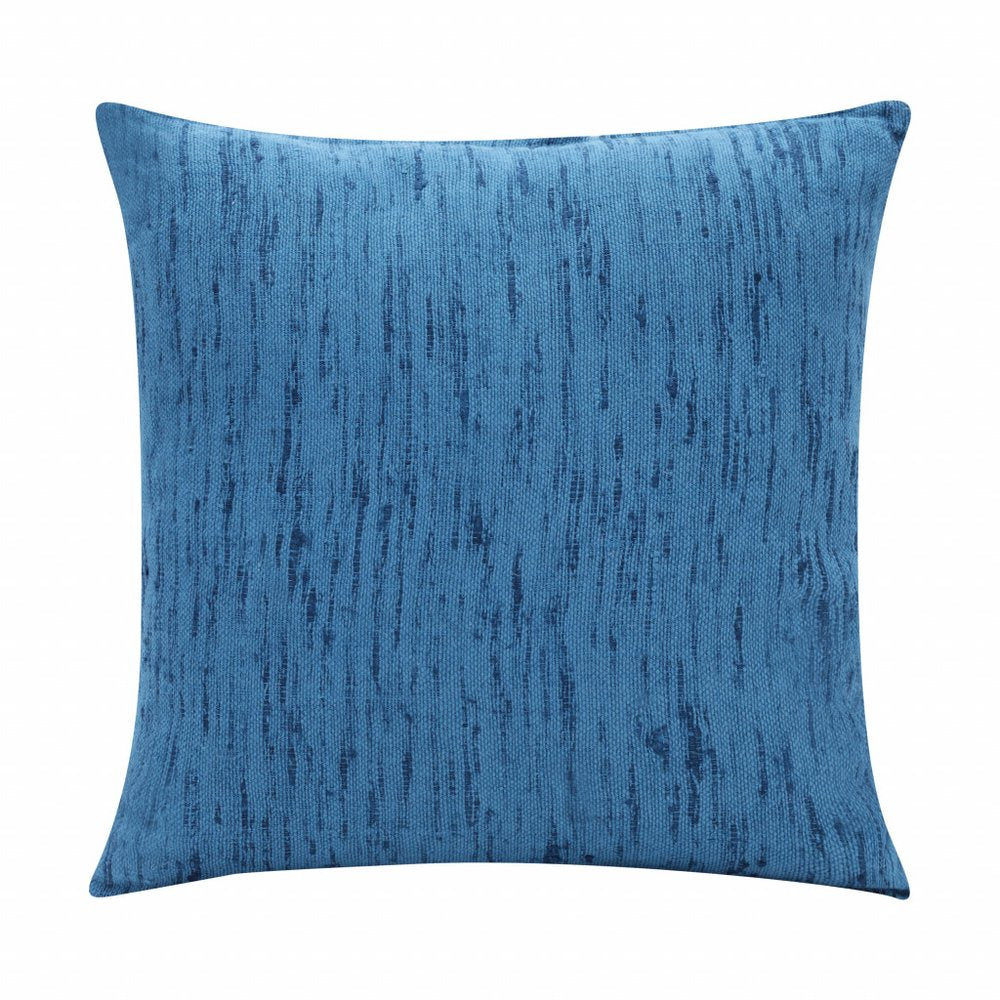 20" X 20" Ocean Blue Linen Zippered Pillow HomeRoots