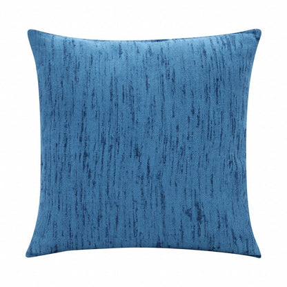 20" X 20" Ocean Blue Linen Zippered Pillow HomeRoots