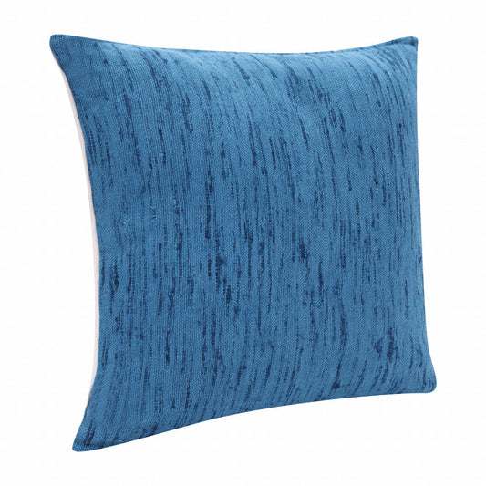 20" X 20" Ocean Blue Linen Zippered Pillow FurniFindUSA