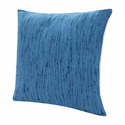 20" X 20" Ocean Blue Linen Zippered Pillow HomeRoots