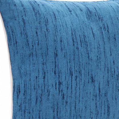 20" X 20" Ocean Blue Linen Zippered Pillow HomeRoots
