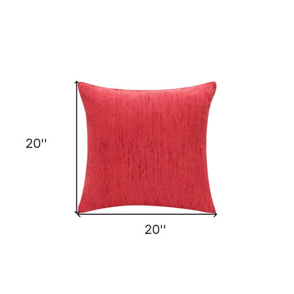 20" X 20" Coral Linen Zippered Pillow HomeRoots