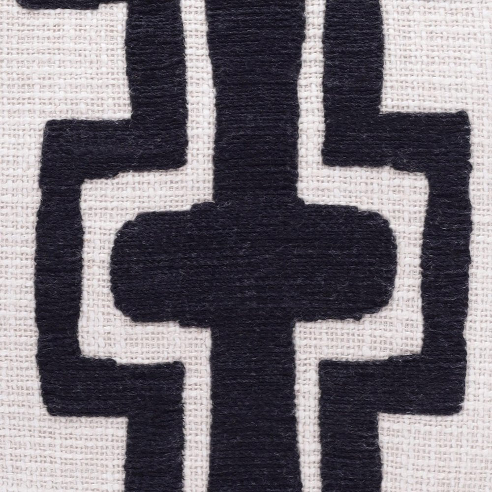 24" Black and Ivory Throw Pillow HomeRoots