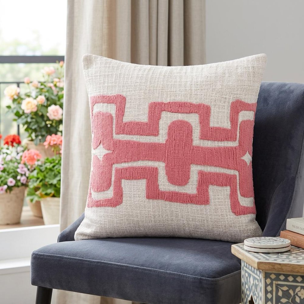 20" Coral Throw Pillow HomeRoots