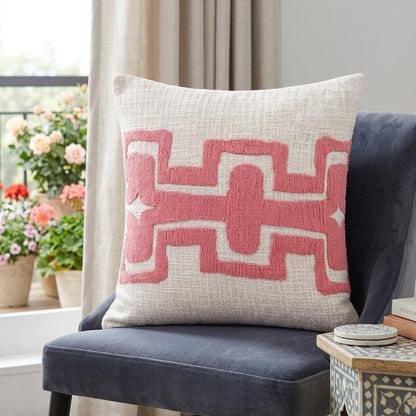 20" Coral Throw Pillow