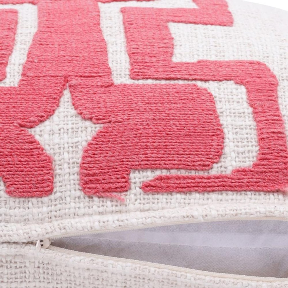20" Coral Throw Pillow HomeRoots