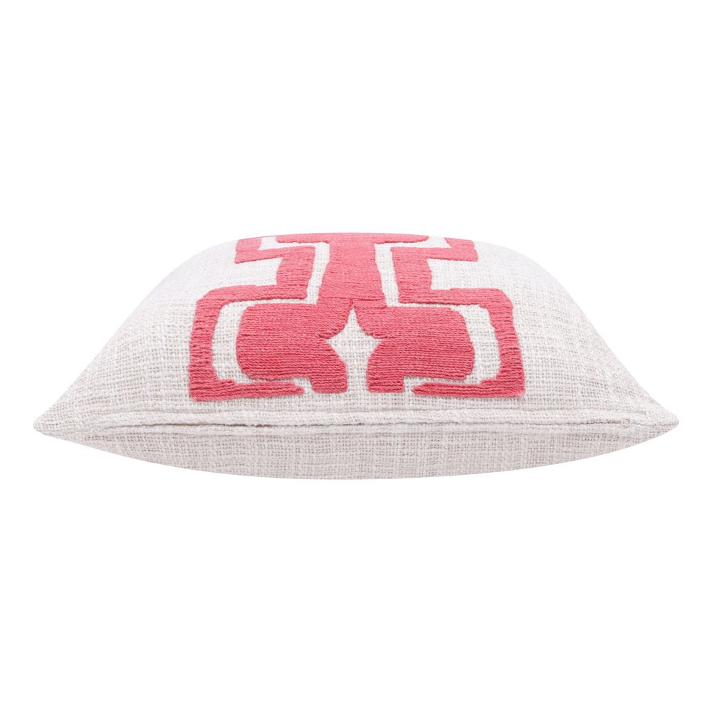 20" Coral Throw Pillow