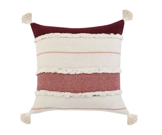 20" X 20" 100% Cotton Striped Zippered Pillow FurniFindUSA