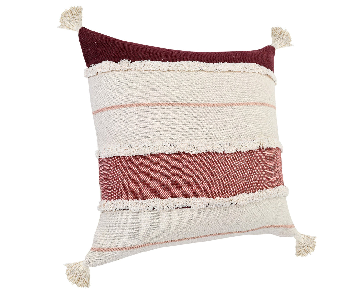 20" X 20" 100% Cotton Striped Zippered Pillow FurniFindUSA