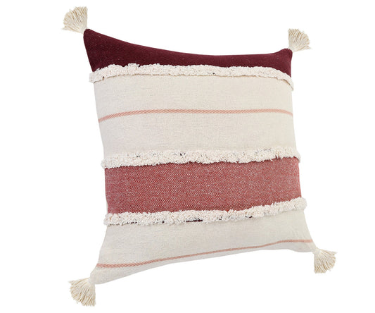 20" X 20" 100% Cotton Striped Zippered Pillow FurniFindUSA