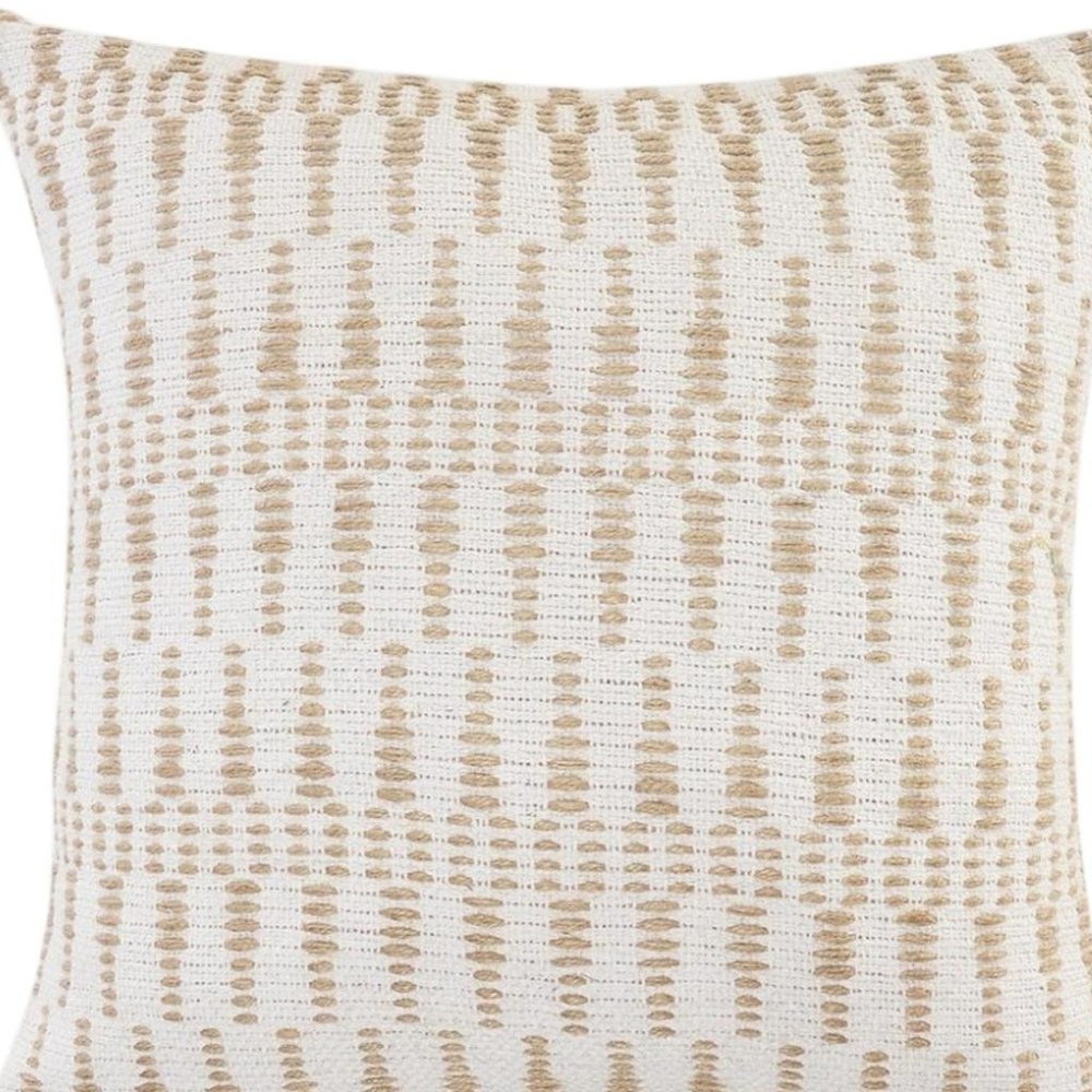 20" Ivory Throw Pillow — view 4