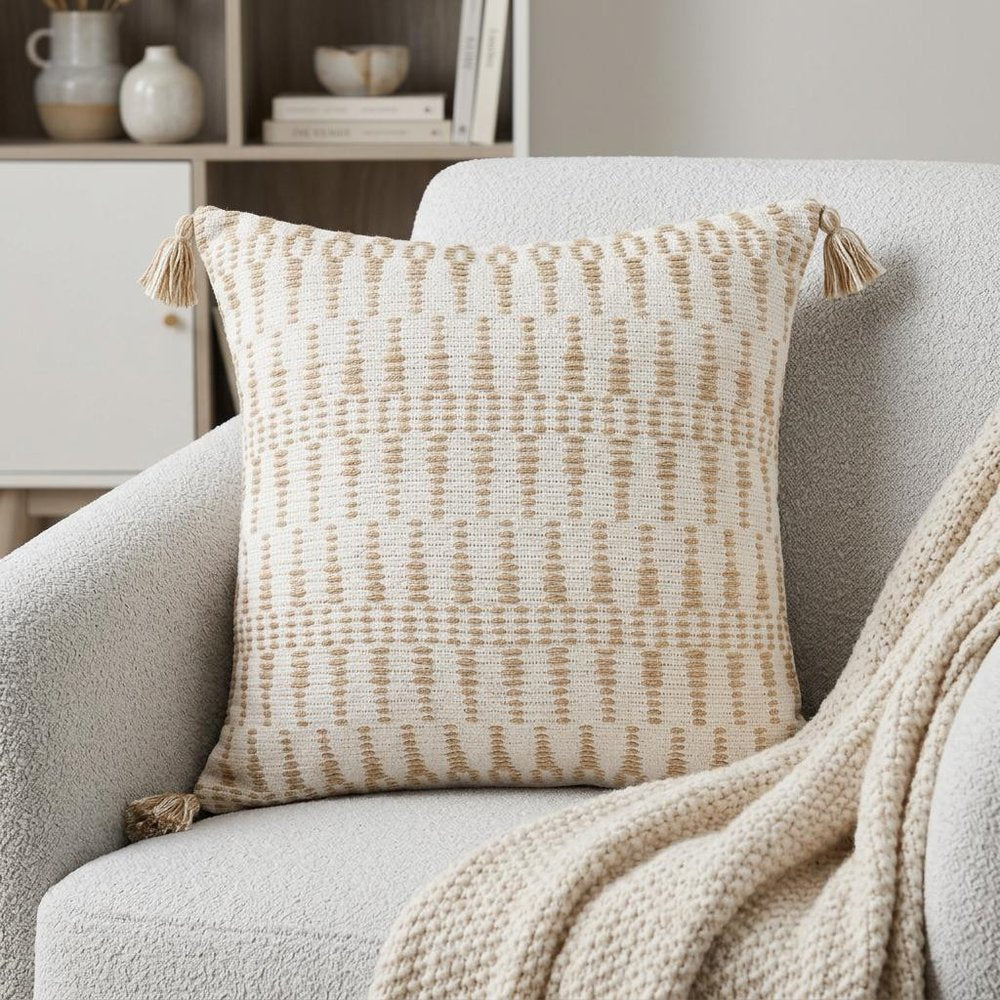 20" Ivory Throw Pillow — view 2