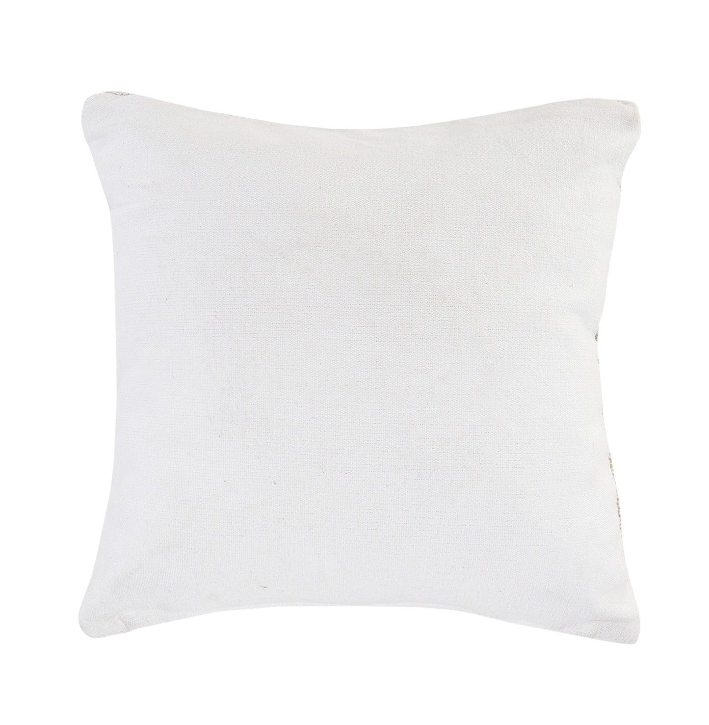 20" X 20" Natural and Ivory Striped Cotton Blend Zippered Pillow FurniFindUSA