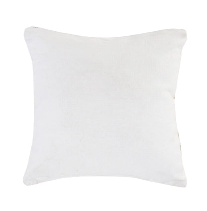 20" X 20" Natural and Ivory Striped Cotton Blend Zippered Pillow FurniFindUSA