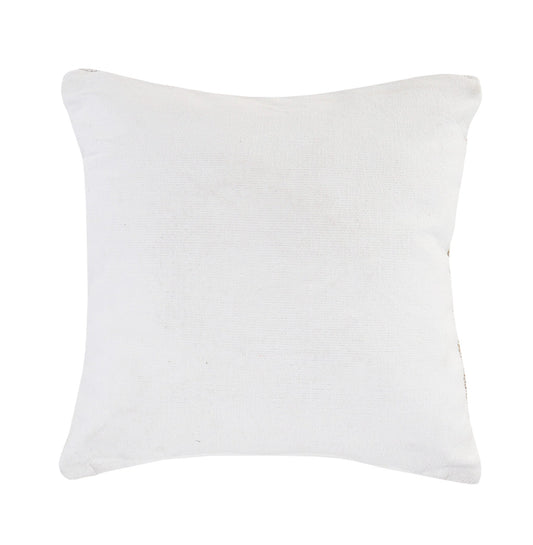 20" X 20" Natural and Ivory Striped Cotton Blend Zippered Pillow FurniFindUSA