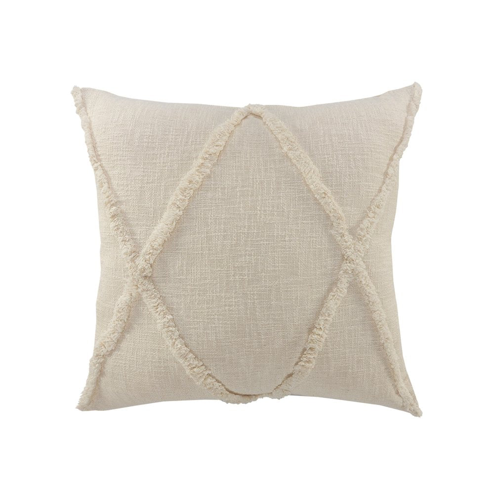 20" Ivory Cotton Throw Pillow — view 1
