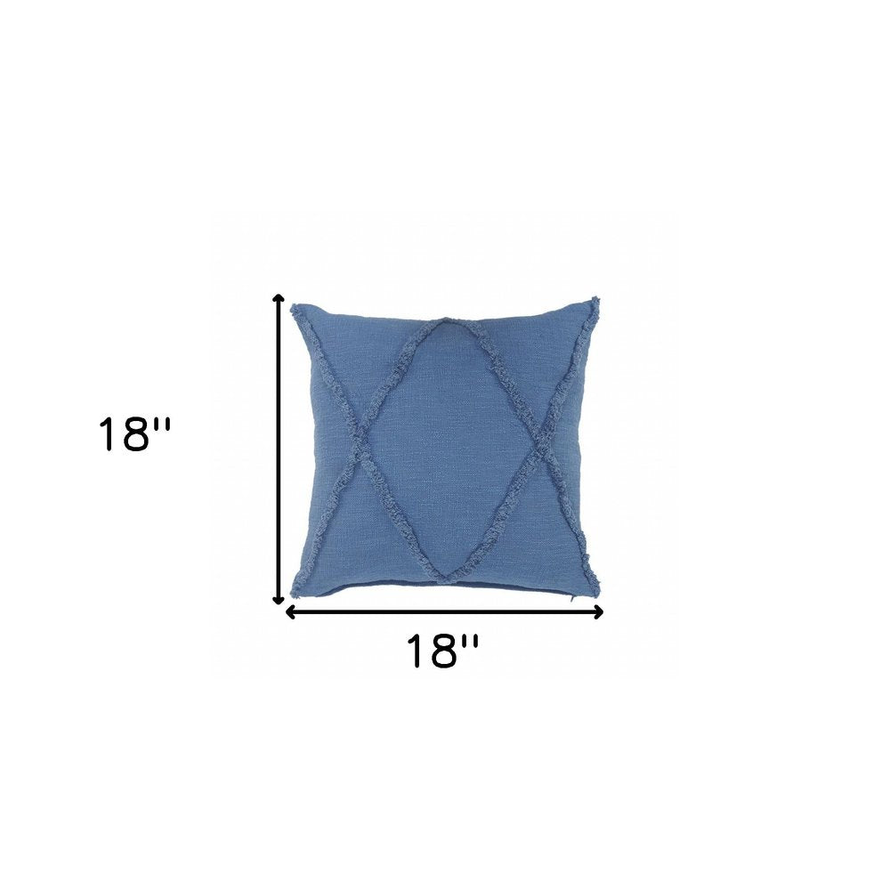 18" Cobalt Throw Pillow HomeRoots