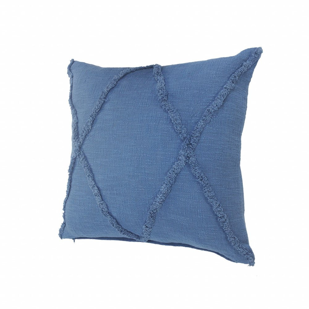18" Cobalt Throw Pillow