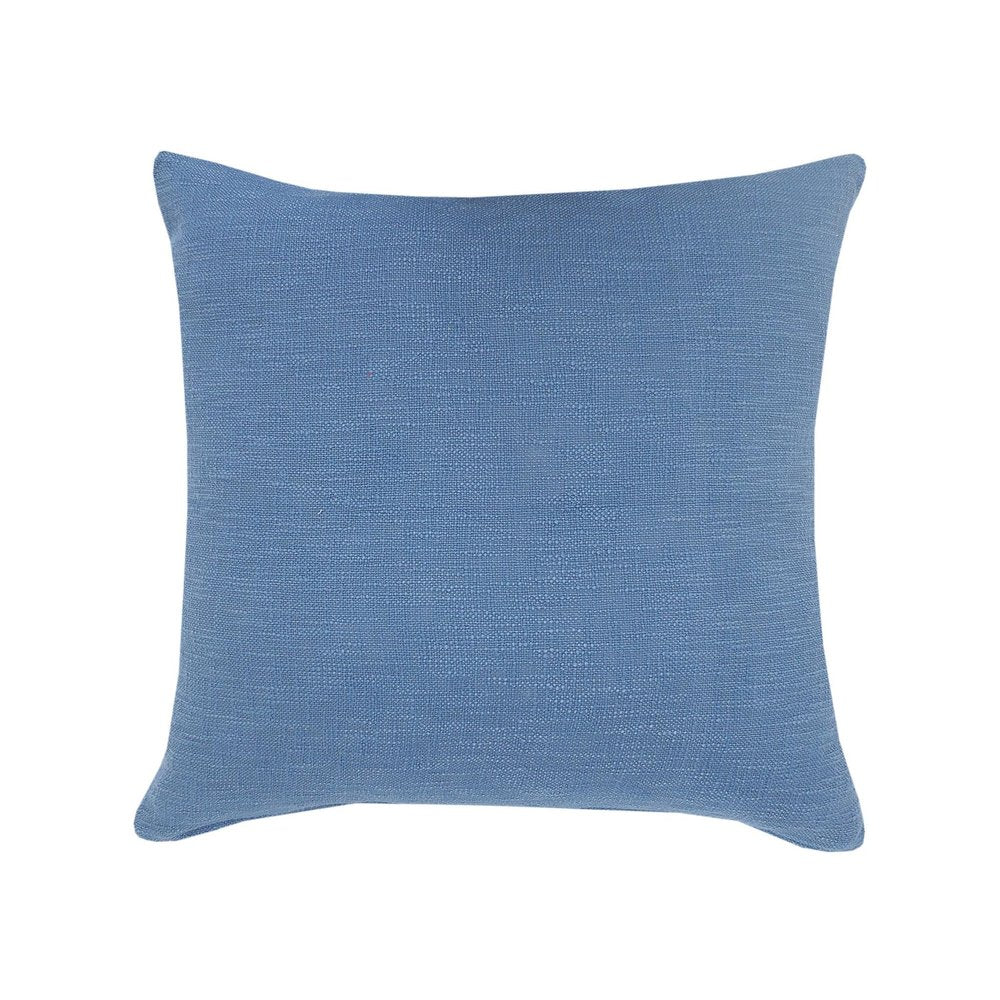 26" X 26" Cobalt Blue 100% Cotton Zippered Pillow — view 7