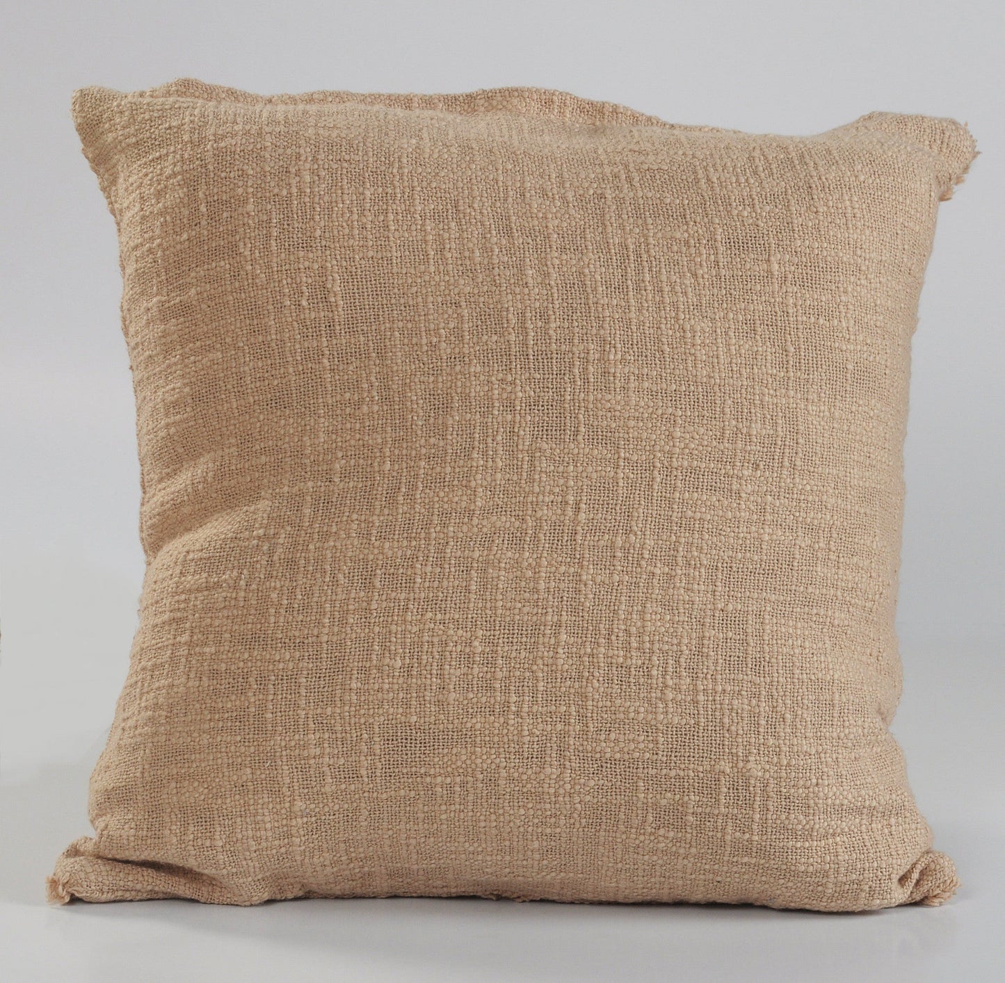 18" X 18" Taupe And Brown 100% Cotton Geometric Zippered Pillow FurniFindUSA
