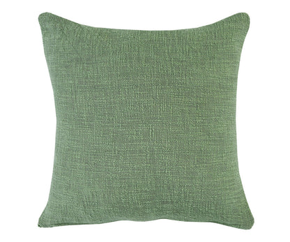 20" X 20" Forest Green Diamond Cotton Zippered Pillow FurniFindUSA