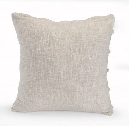 20" X 20" Birch 100% Cotton Zippered Pillow HomeRoots
