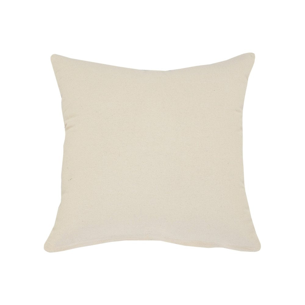 20" X 20" Cinnamon And White 100% Cotton Striped Zippered Pillow HomeRoots