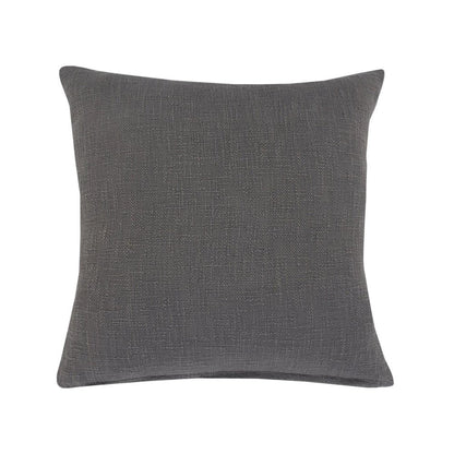 20" Gray Cotton Throw Pillow
