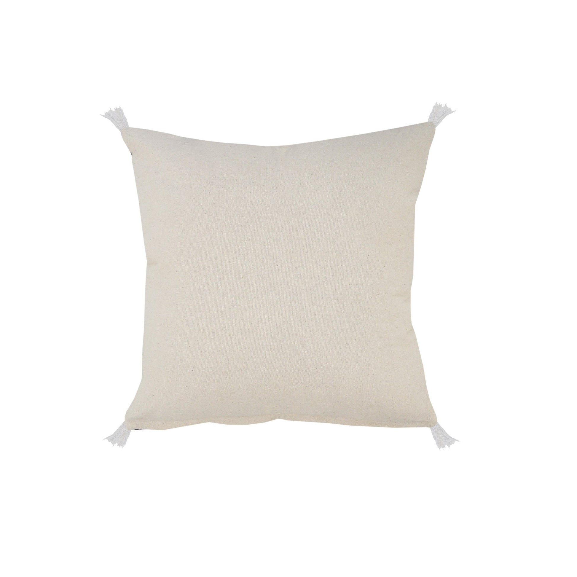 20" X 20" Birch And White 100% Cotton Coastal Zippered Pillow FurniFindUSA