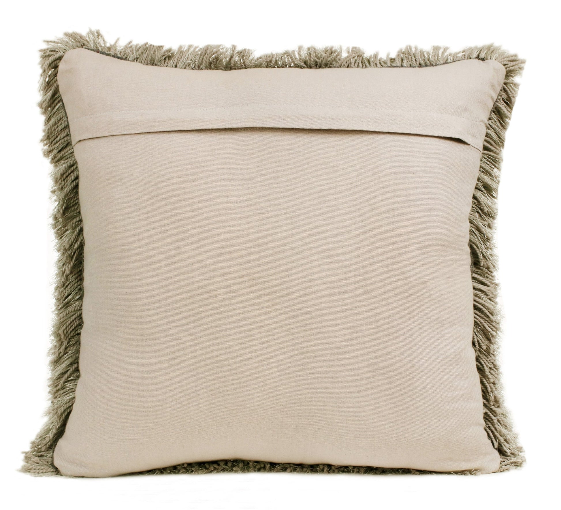 20" X 20" Taupe Polyester Zippered Pillow FurniFindUSA