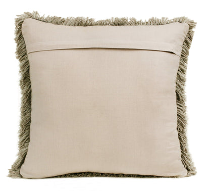 20" X 20" Taupe Polyester Zippered Pillow FurniFindUSA