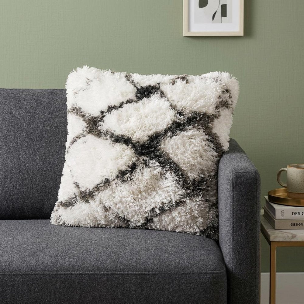 20" Black And White Geometric Throw Pillow HomeRoots