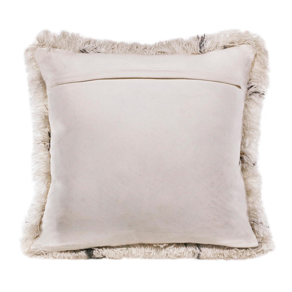 20" Black And White Geometric Throw Pillow — view 5