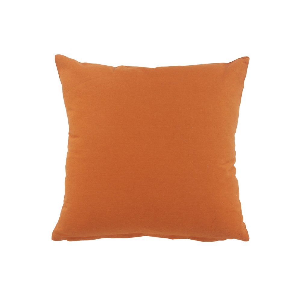 20" Orange And Dark Orange Diamond Cotton Throw Pillow — view 7