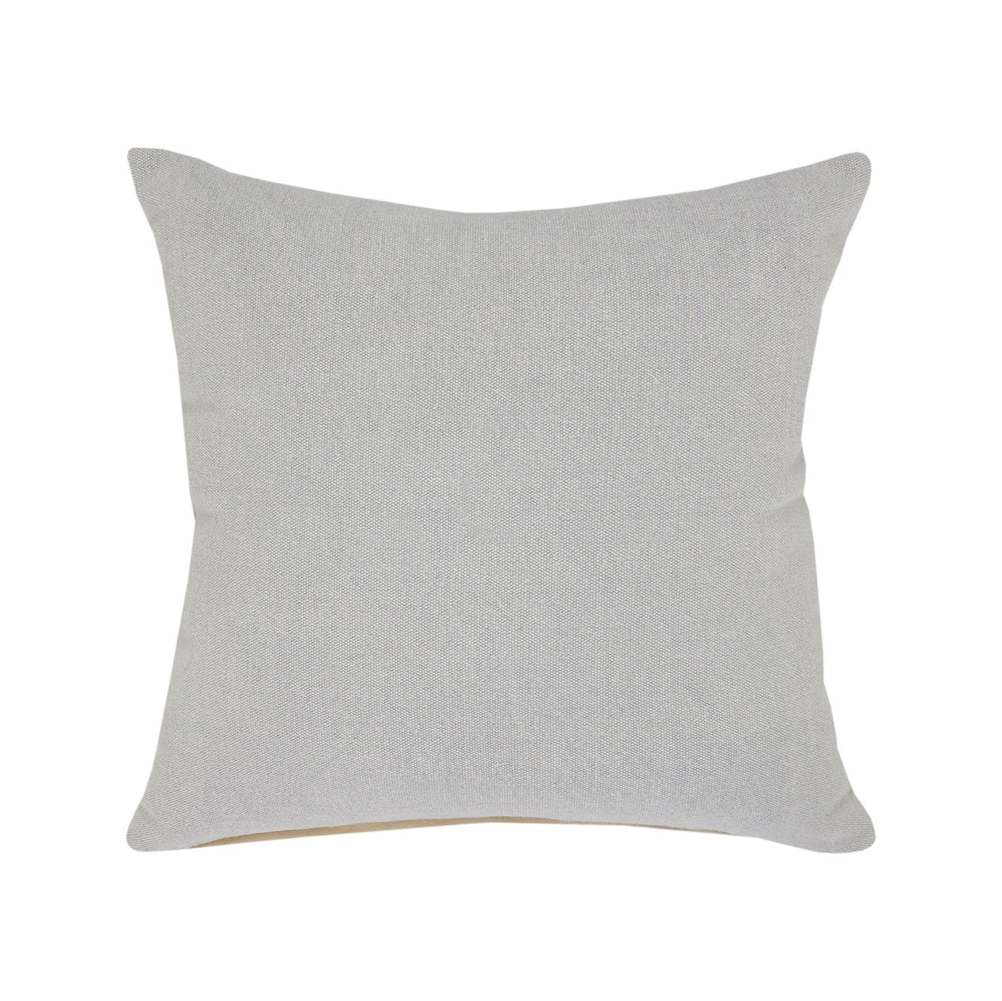 20" X 20" Light Gray And Micro Chip Gray 100% Cotton Zippered Pillow FurniFindUSA