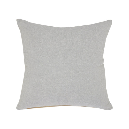 20" X 20" Light Gray And Micro Chip Gray 100% Cotton Zippered Pillow FurniFindUSA