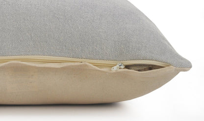 20" Gray Cotton Throw Pillow HomeRoots